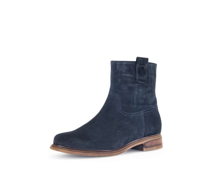 Gabor Elegante Stiefelette Blau - Rauleder