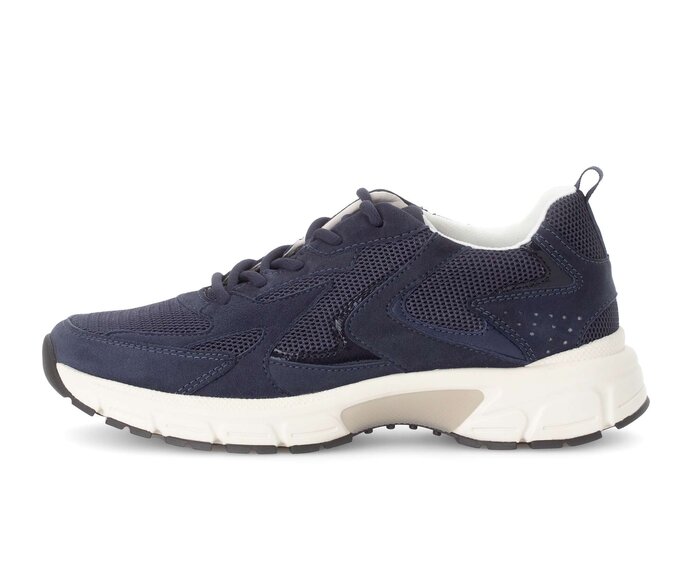 Gabor Sneaker Low Blau - Materialmix Leder/Lederimitat