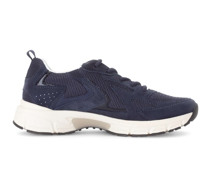 Gabor Sneaker Low Blau - Materialmix Leder/Lederimitat