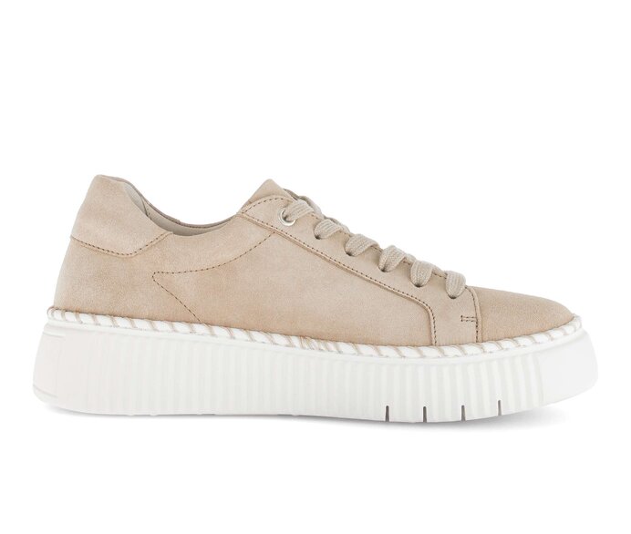 Gabor Sneaker Low Beige - Rauleder