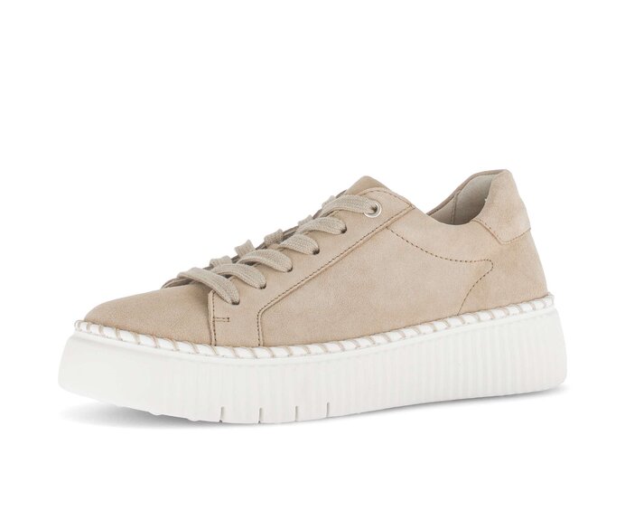 Gabor Sneaker Low Beige - Rauleder