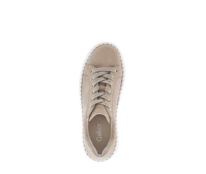 Gabor Sneaker Low Beige - Rauleder