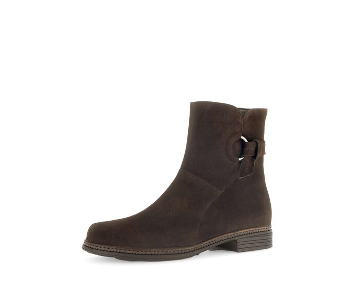 Gabor Elegante Stiefelette Braun - Rauleder
