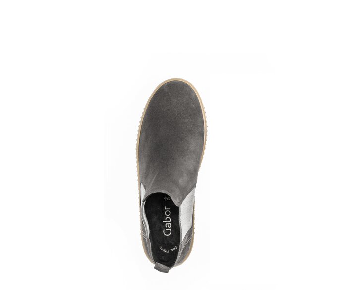 Gabor Chelsea Boot Grau - Rauleder