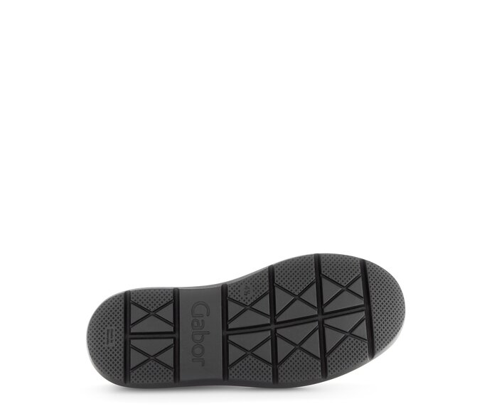 Gabor Sportliche Stiefelette Schwarz - Glattleder