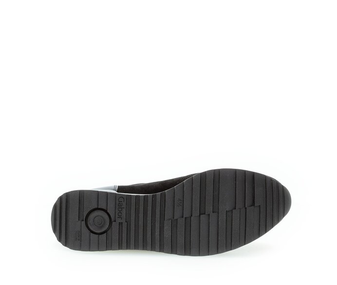 Gabor Sneaker Low Schwarz - Materialmix Leder