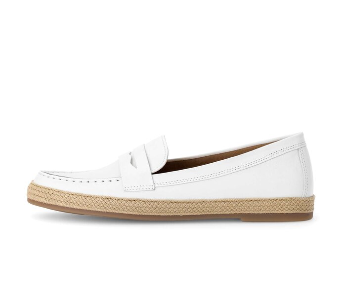 Gabor Slipper Weiß - Glattleder