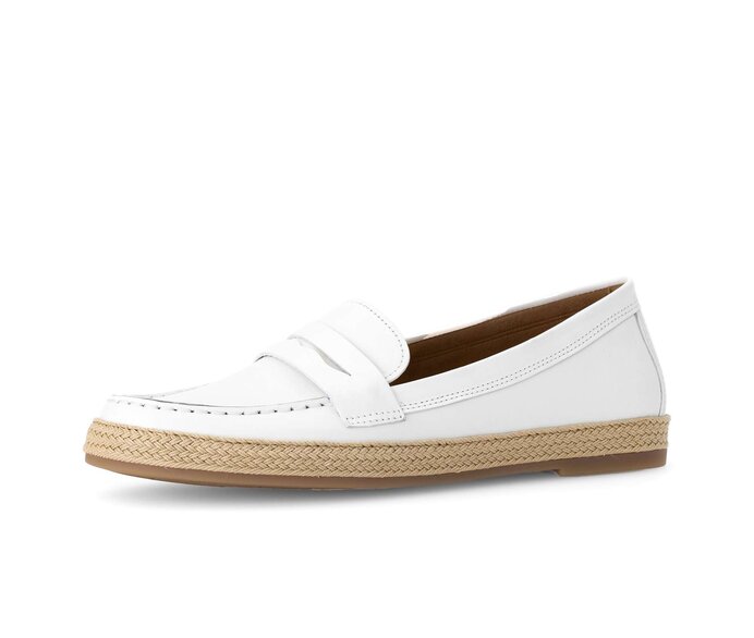 Gabor Slipper Weiß - Glattleder