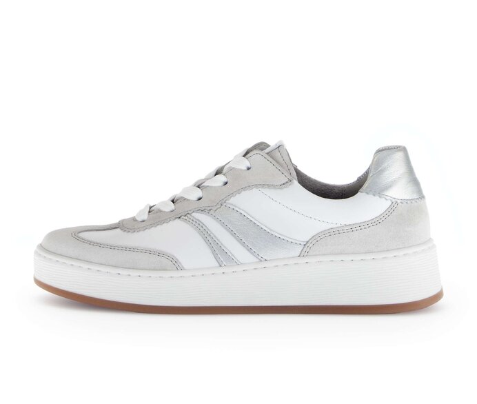 Gabor Sneaker Low Weiß - Materialmix Leder