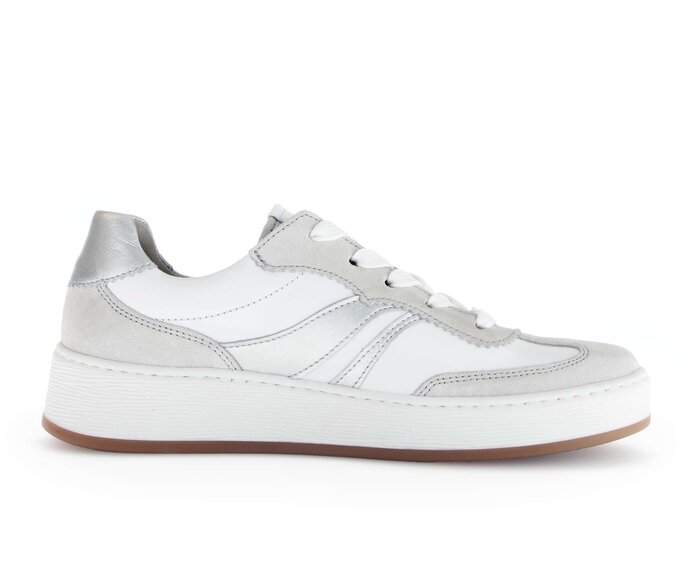 Gabor Sneaker Low Weiß - Materialmix Leder