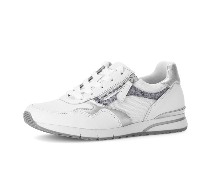 Gabor Sneaker Low Weiß - Materialmix Leder/Lederimitat