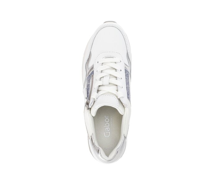 Gabor Sneaker Low Weiß - Materialmix Leder/Lederimitat
