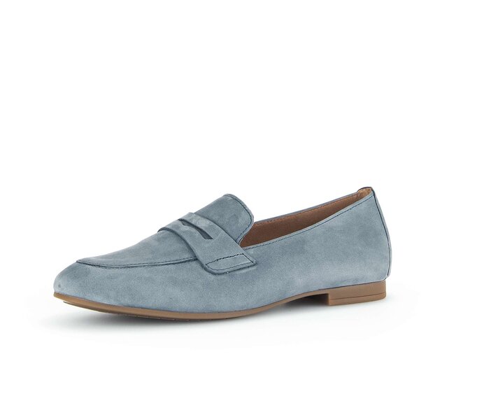 Gabor Slipper Blau - Rauleder