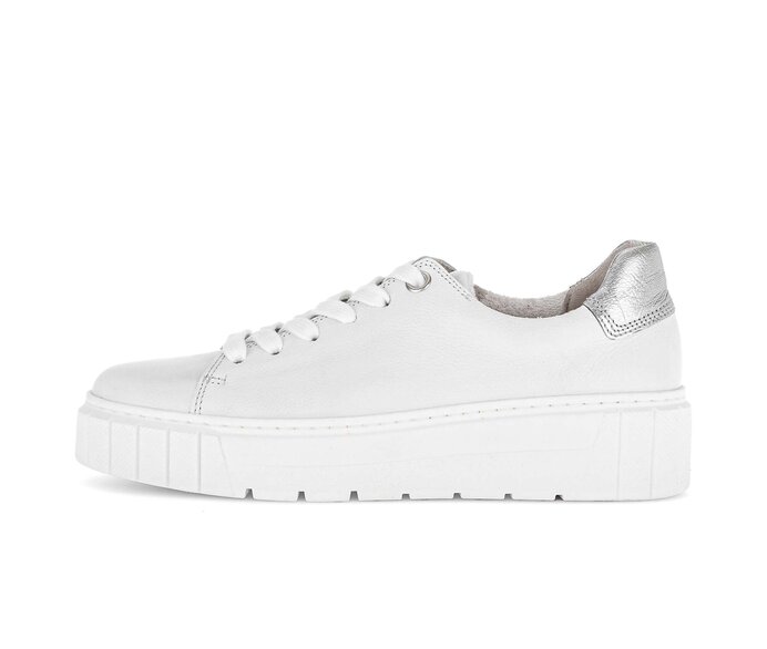 Gabor Sneaker Low Weiß - Materialmix Leder