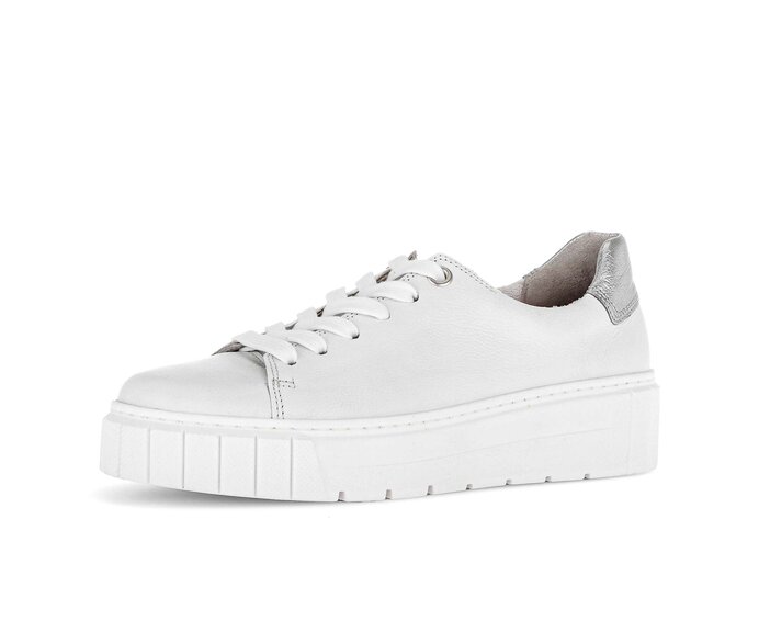 Gabor Sneaker Low Weiß - Materialmix Leder