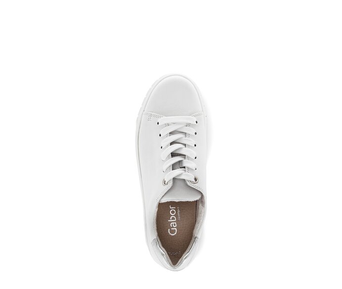 Gabor Sneaker Low Weiß - Materialmix Leder