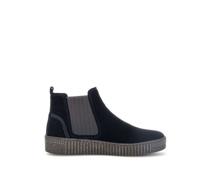 Gabor Chelsea Boot Schwarz - Rauleder