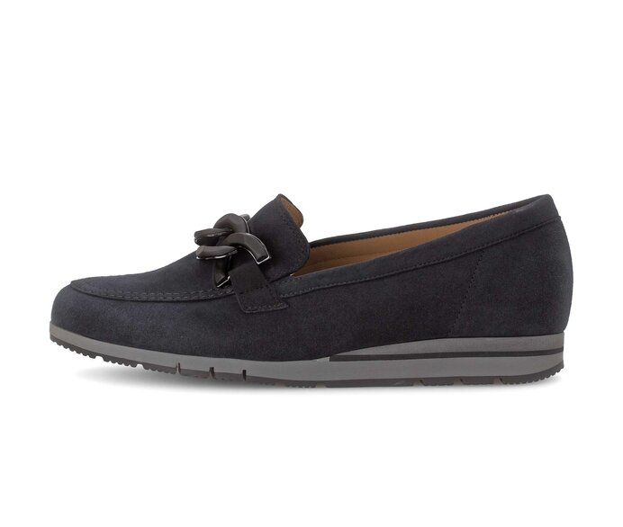 Gabor Slipper Blau - Rauleder