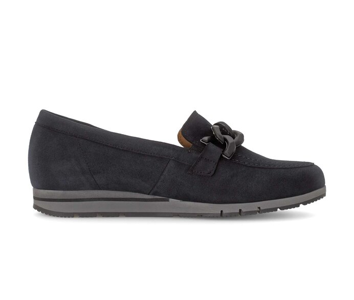 Gabor Slipper Blau - Rauleder