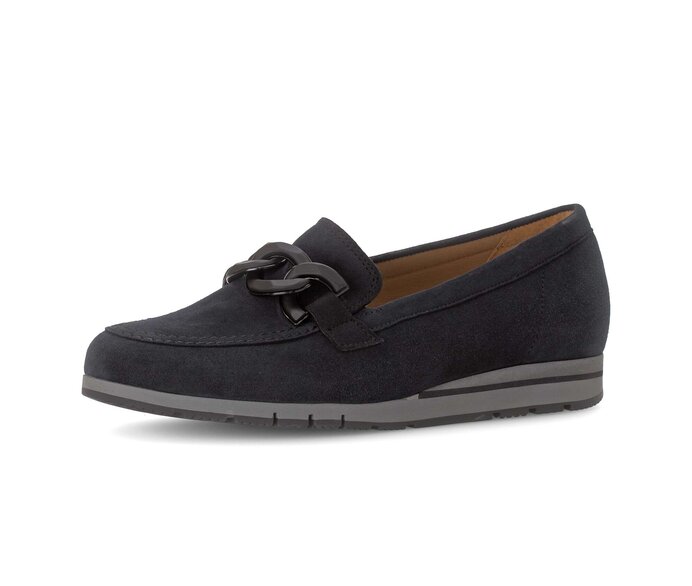 Gabor Slipper Blau - Rauleder