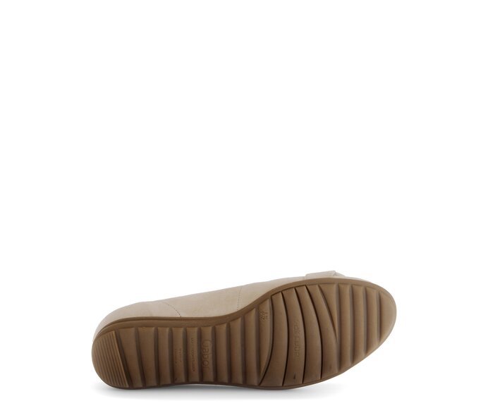 Gabor Sportliche Ballerina Beige - Rauleder