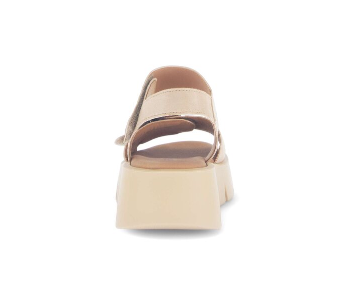Gabor Plateau Sandale Beige - Rauleder
