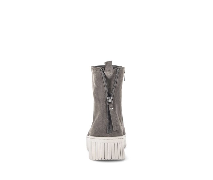 Gabor Sportliche Stiefelette Grau - Rauleder