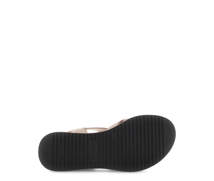 Gabor Plateau Sandale Gold - Effektleder