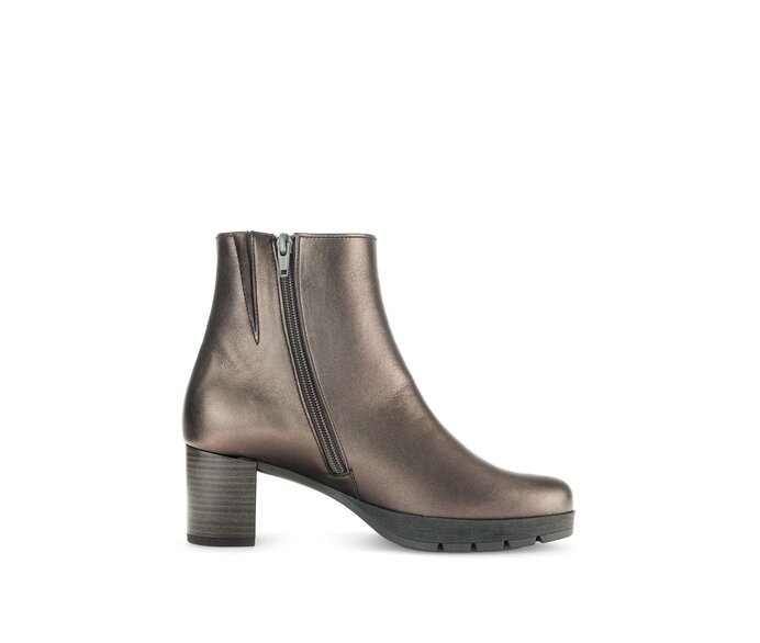 Gabor Plateau Stiefelette Bronze - Glattleder