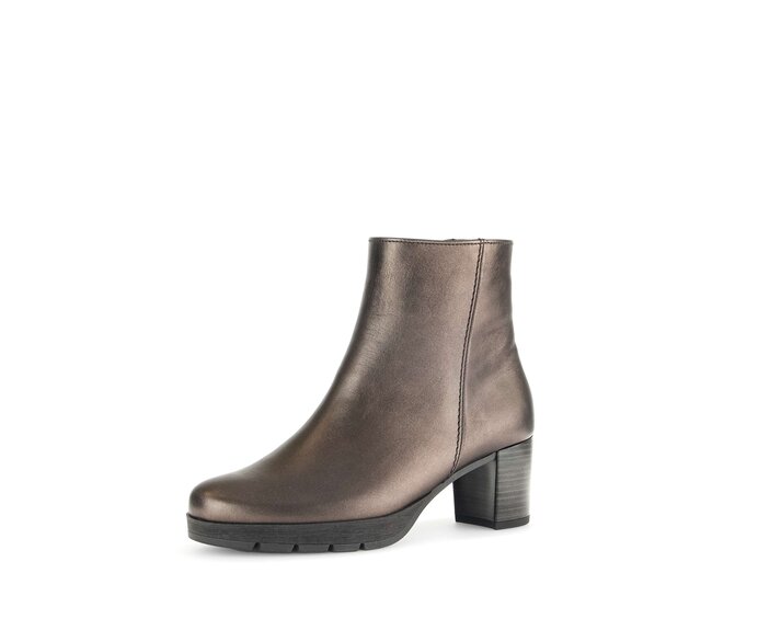 Gabor Plateau Stiefelette Bronze - Glattleder