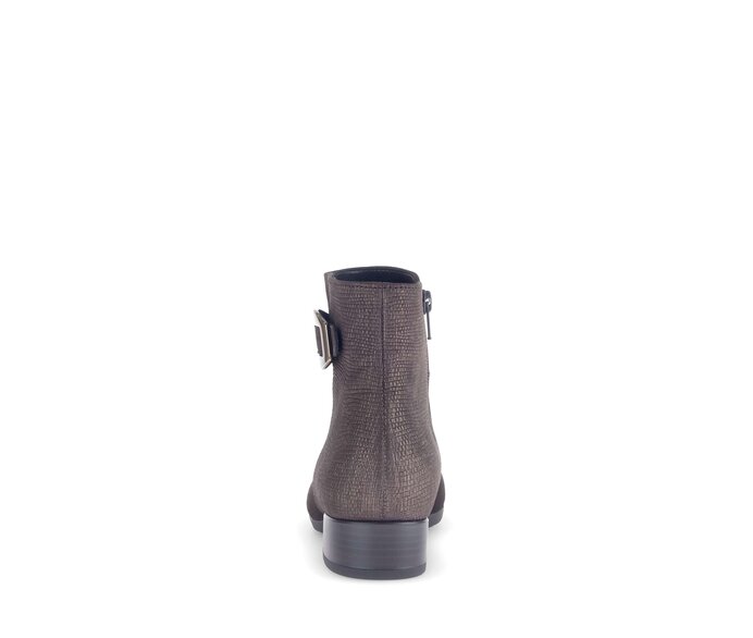 Gabor Elegante Stiefelette Braun - Materialmix Leder