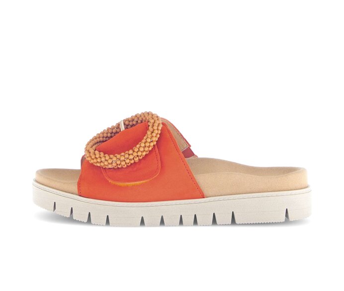 Gabor Pantolette Orange - Rauleder