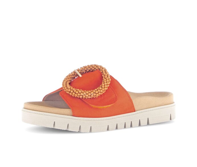 Gabor Pantolette Orange - Rauleder