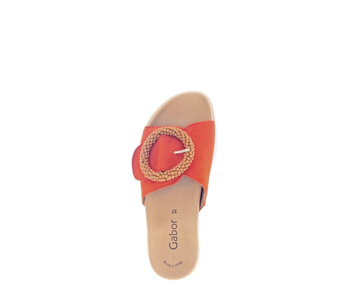 Gabor Pantolette Orange - Rauleder
