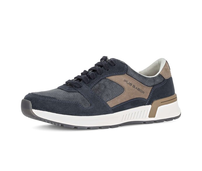 Pius Gabor Sneaker Low Blau - Materialmix Leder/Textil