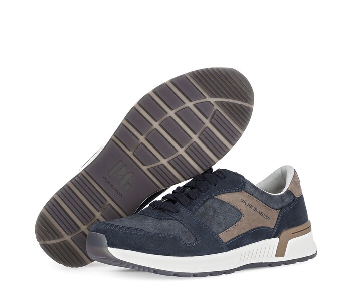 Pius Gabor Sneaker Low Blau - Materialmix Leder/Textil