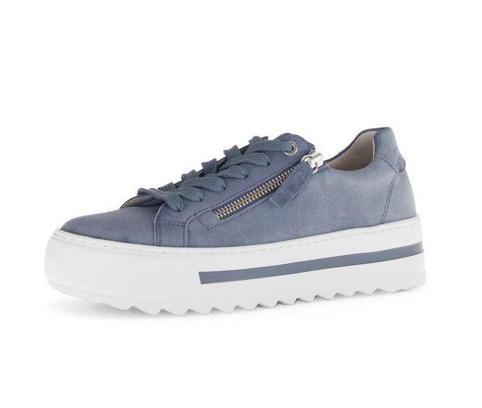 Gabor Sneaker Low Blau - Rauleder