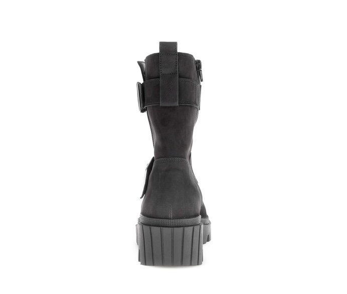 Gabor Biker Boots Schwarz - Rauleder