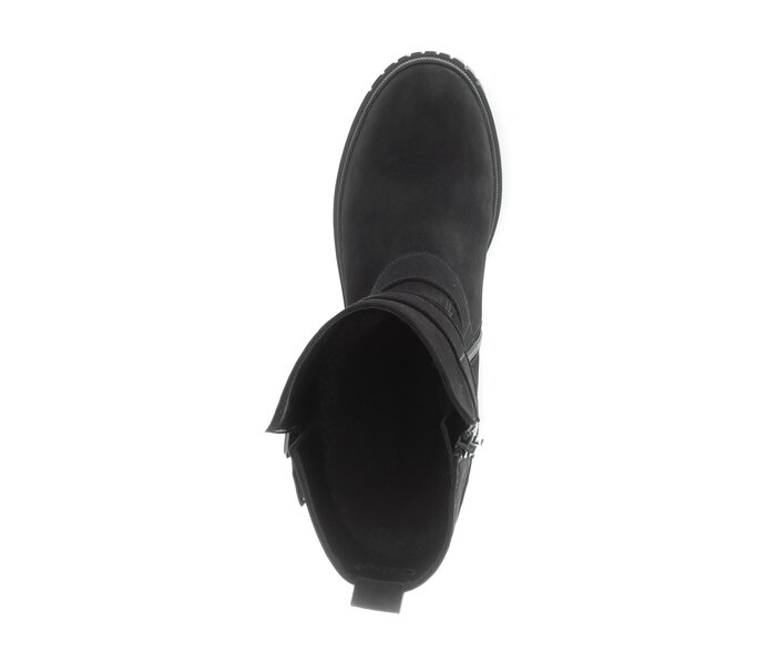 Gabor Biker Boots Schwarz - Rauleder