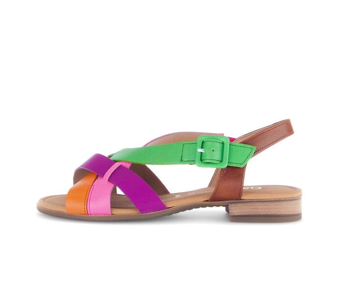 Gabor Riemchensandale Multicolour - Materialmix Leder