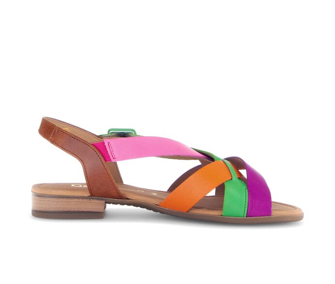Gabor Riemchensandale Multicolour - Materialmix Leder