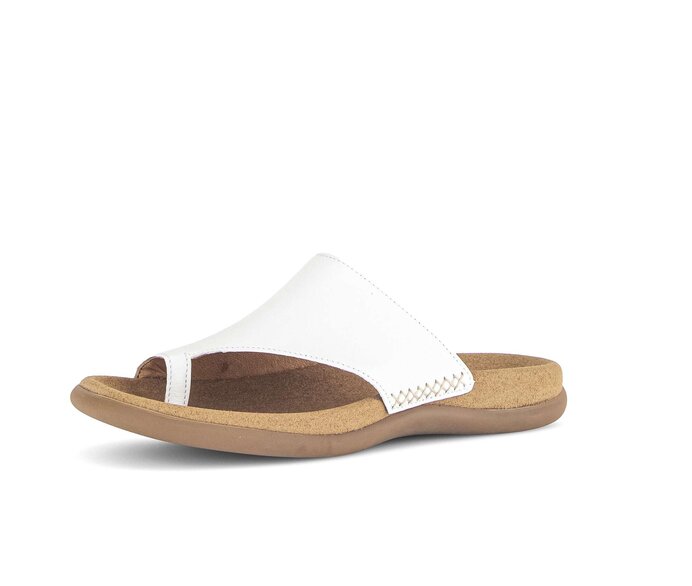 Gabor Zehentrenner Creme - Glattleder