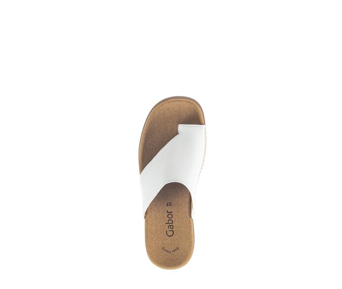 Gabor Zehentrenner Creme - Glattleder