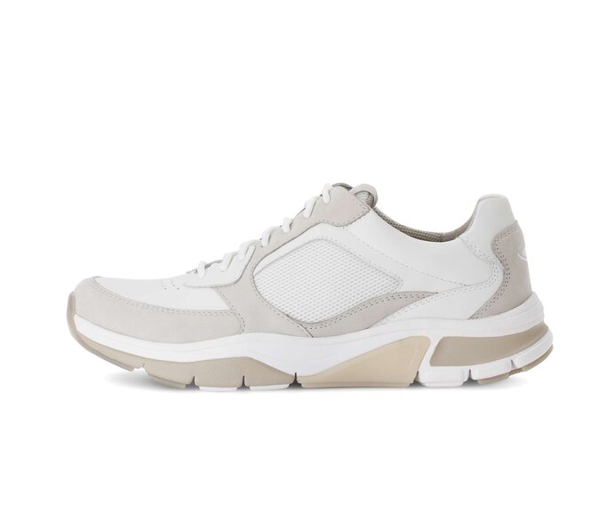 Gabor Rollingsoft Sneaker Low Grau - Materialmix Leder/Textil