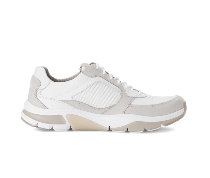 Gabor Rollingsoft Sneaker Low Grau - Materialmix Leder/Textil