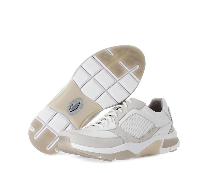 Gabor Rollingsoft Sneaker Low Grau - Materialmix Leder/Textil