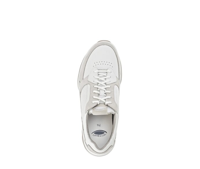 Gabor Rollingsoft Sneaker Low Grau - Materialmix Leder/Textil