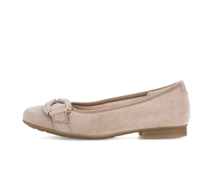 Gabor Eleganter Ballerina Beige - Rauleder