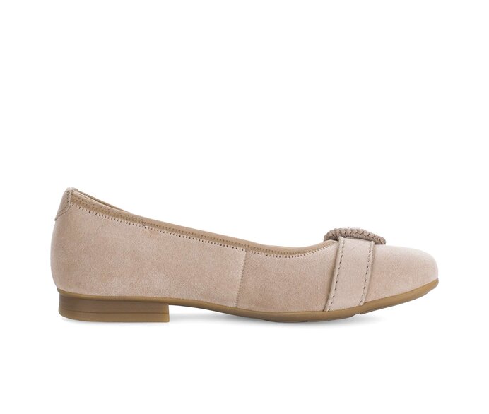 Gabor Eleganter Ballerina Beige - Rauleder
