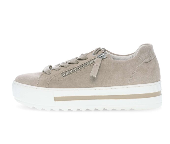 Gabor Sneaker Low Beige - Rauleder